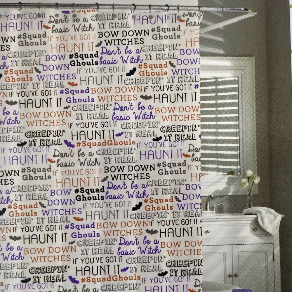 Feelin' Witchy Halloween Shower Curtain